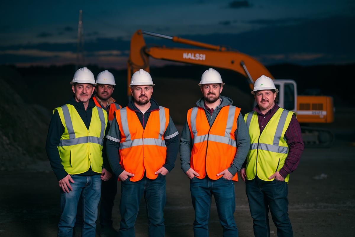 T&A crew on site